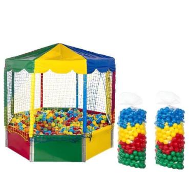 Imagem de Piscina De Bolinhas Oitavada 2,00 metros Nacional Premium 1000 Bolinha