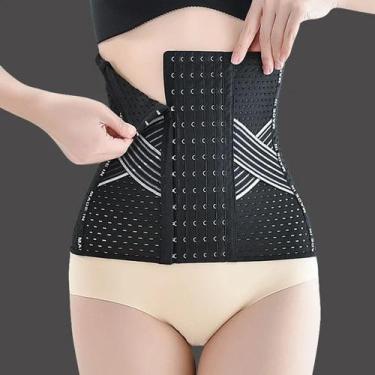 Imagem de Cinta Modeladora Feminina X Abdominal Curva Pós-Parto Flexível Barriga