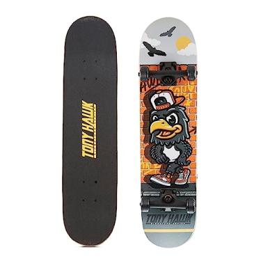 Imagem de Skate Tony Hawk de 78,7 cm – Skate Signature Series 1 com caminhões profissionais, fita de aderência total, deck de bordo de 9 camadas, ideal para todos os níveis de experiência