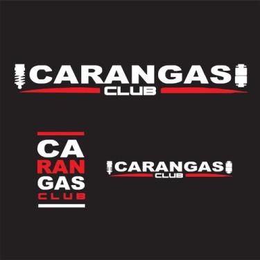 Imagem de Adesivo carangas club - kit com 03 unidades -  adesivos carros rebaixa