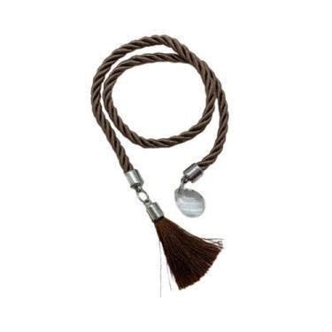 Imagem de Cordão Decorativo - Marrom Pompom - 32cm - 1 unidade - Rizzo