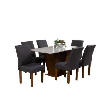 Imagem de Kit 4 Capa De Cadeira Com Elástico Sala Cozinha Luxo - Dennis Confecçõ