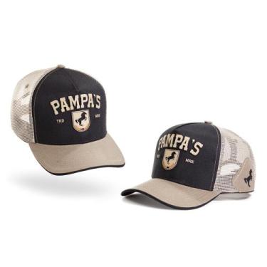 Imagem de Boné Trucker Telinha Masculino Feminino Estilo Cowboy Pampas Country, 