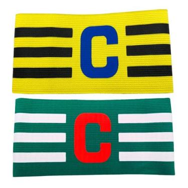 Imagem de Faixa de Capitão Braçadeira de Futebol Pack com 2 Unidades - Estilo Bo