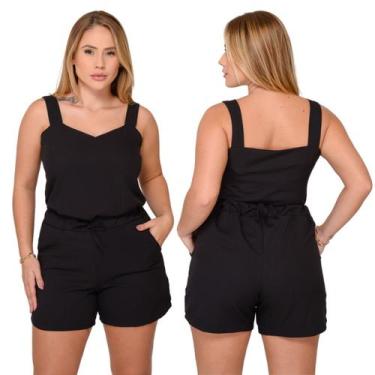 Imagem de Conjunto Feminino Alfaiataria Shorts e Blusa Crepe Soltinho - Antalya 