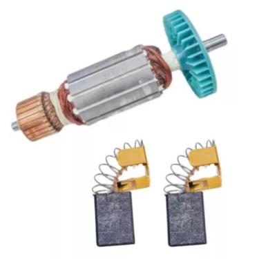 Imagem de Induzido + Escova P/ Serra Mármore Bosch Gdc 150 Titan 220v - Bolte