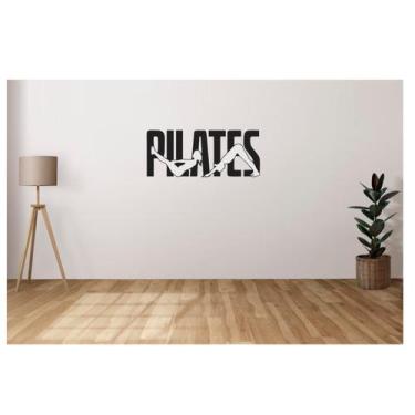 Imagem de Adesivo Parede Pilates 115cm Decorativo Studio PRETO - ARTEMDECOR ADES