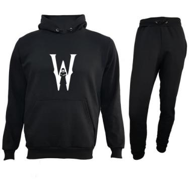 Imagem de Conjunto Moletom Da Wandinha Addams Blusa E Calça Agasalho Inverno - M