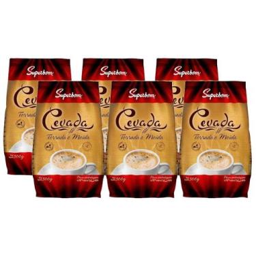 Imagem de Kit 6 Café Cevada Torrada E Moída Superbom Pacote 500g