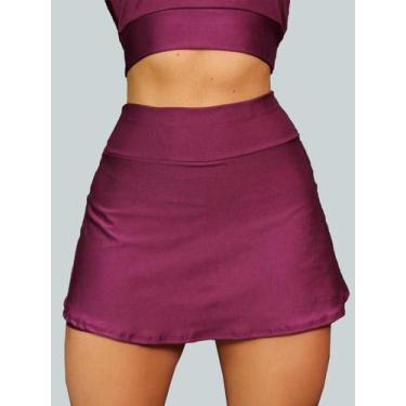 Imagem de Short Saia Academia Saia Beach Tennis Com Short Interno Donna Martins,