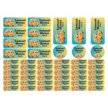 Imagem de 50 Etiquetas Escolares Personalizado Vinil Carros - Tectoner, Carros 3