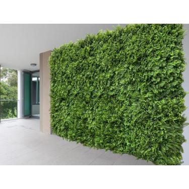 Imagem de 20 Placas de Plantas Artificiais Premium para Jardim Vertical Decoraçã