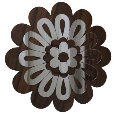 Imagem de Mandala Decorativa Ambiente Sala Quarto 65x65 38112 - CREATUS, marrom