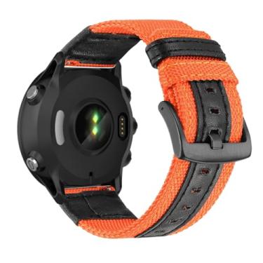Imagem de Pulseira Compatível com Garmin Fenix 5X GPS/Fenix 5X Puls Pulseiras de Nylon e Couro com Ajustáveis de Esportivas Respirável Correias de Substituição para Garmin Fenix 5X/Fenix 5X Puls Band (A)