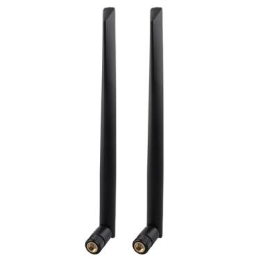 Imagem de Futheda 2 peças de antena 4G LTE SMA macho 6dBi antena omnidirecional compatível com Vodafone EE O2 três Huawei Netgear ZTE 4G LTE roteador gateway modem celular roteador sem fio câmera de trilha de