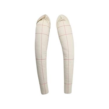 Imagem de DE-LIANG braços de costura padrão de forma de vestido para homens, braços de algodão macio masculino adulto para manequim de alfaiate de corpo inteiro, braços de manequim adequados 65 cm, br