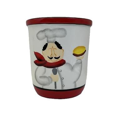 Imagem de ACK Utensil Holder, Utensil Crock, Modern Kitchen Decor, Kitchen Storage (Bistro Chef)