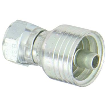 Imagem de Aeroquip 1B6BF6 Aço Carbono Global TTC12 (Através da Capa) Encaixe de Mangueira de Crimpagem JIS Fêmea, Reta, ID de Mangueira de 3/8", Tamanho do Tubo de 3/8"