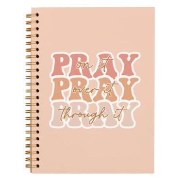 Imagem de hold fizz Pray on It Pray Over It Pray Through It - Caderno de presentes de arte cristã, caderno de oração, diário de oração para mulheres, caderno de diário da Bíblia, caderno espiral de capa dura
