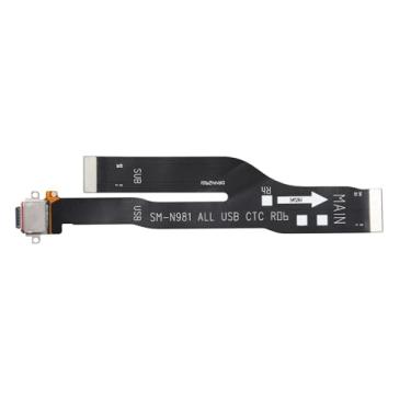 Imagem de BESJMYT Para Samsung Galaxy Note 20 5G Porta de carregamento de substituição USB Carregador Dock Connector Flex Cable Tipo-C Placa USB Carregador Tipo-C Conector de placa Reparo Reparo para SM-N981U