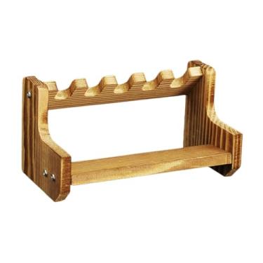 Imagem de YIJU Mini suporte de pistola modelo, suporte de pistola multi-grade, fácil montagem, 5 espaços, decorativo, mini suporte de exibição de arma para armário