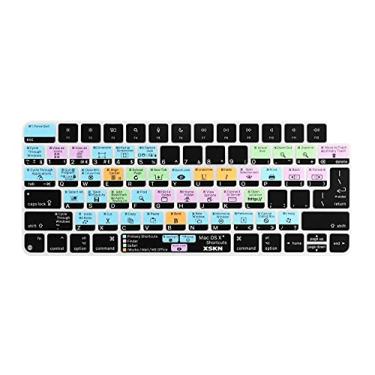 Imagem de XSKN Capa de silicone para teclado Shortcuts and Languages Series para Apple lançado em 2021 iMac M1 Chip Magic Keyboard com Touch ID A2449 com tecla de bloqueio A2450 (Versão UE e EUA macOS),