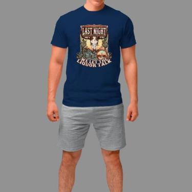 Imagem de Camisetas Básica Masculina Moda De Country confortável Manga Curta Gol