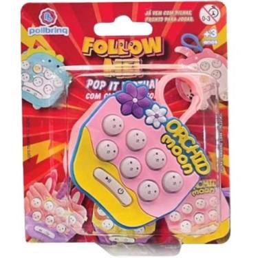 Imagem de Fidget TOYS POP IT Eletronico LUZ e Som Chaveiro FLOR Polibrinq JB01