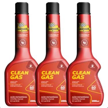 Imagem de Kit 3 Aditivos Bardahl Clean Gás Gasolina Limpeza De Injetor