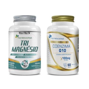 Imagem de Kit de Suplementos Alimentares Tri Magnésio e CoenzimaQ10 60 cápsulas 
