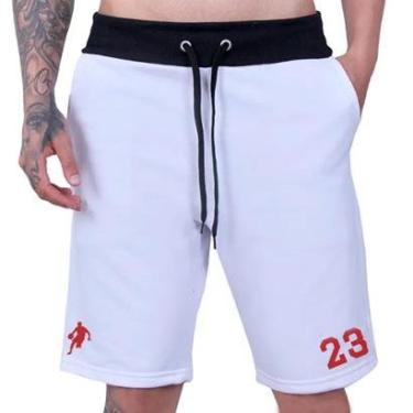 Imagem de Bermuda Moletom Esportiva Shorts Masculino Academia Futebol Basquete Cor:;Tamanho:P;Gênero:Masculino-Masculino