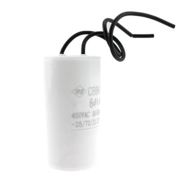 Imagem de MTQY Motor de compressor de geladeira CBB60 Capacitor de arranque 6uf com relé de fio de 20 cm adequado para bomba de água separador de brocas elétricas