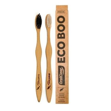 Imagem de Escova De Dente De Bambu Ecológica Única Nacional Kit 24 Un