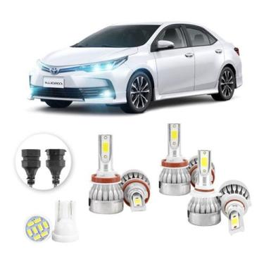 Imagem de Lampadas Led Toyota Corolla 2018 A 2022 H11 H11 Hb3 20000lm - V10, Bra