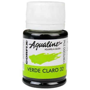 Imagem de Tinta Aquarela Liquida Aqualine Corfix 37ml - 20037, 032 - VERDE CLARO