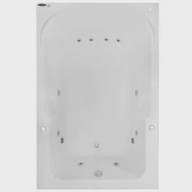 Imagem de Banheira Hidromassagem Astra Double Capri Super Luxo 170cmx110cmx43cm - 06 Jatos Acrílico P1 Sem