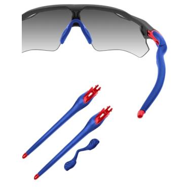Imagem de HILEEN Óculos de sol vermelhos de substituição para óculos de sol Oakley Radar EV Path Pitch Advancer - azul escuro