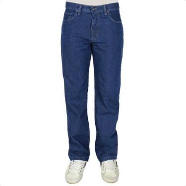 Imagem de Calça Jeans Masculina Tradicional - R7, 40, Azul