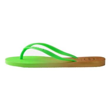 Imagem de Chinelo Havaianas Slim Gradient - 7013470, 35/6, Verde