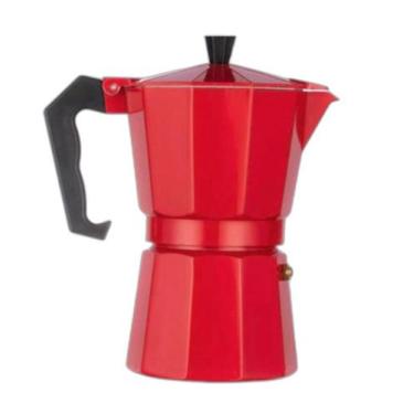 Imagem de Cafeteira Italiana Faz 6 Xicaras De Café Vermelha 300Ml - Moka
