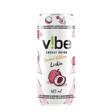 Imagem de Energético Vibe Sabor Lichia Edição Especial Lata 473ml