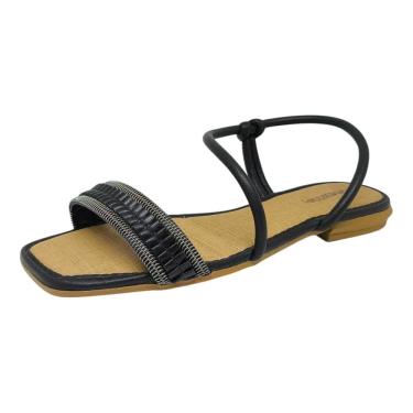 Imagem de Sandália Rasteirinha Feminina Texturas Clássica Mississipi