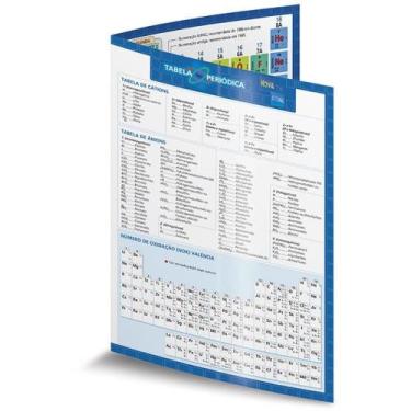Imagem de Tabela Periódica Escolar com Encarte 14,7X21CM  Pacote com 10 Unidades