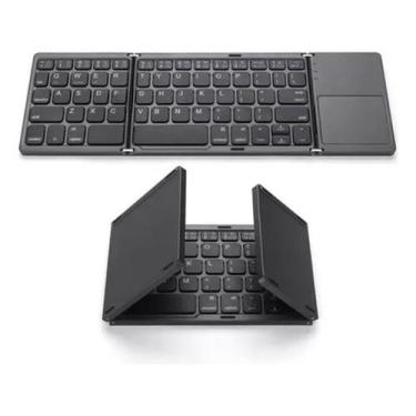 Imagem de Teclado Dobrável Com Touchpad Para Tablet Galaxy S9 Fe 10.9 - BDNET