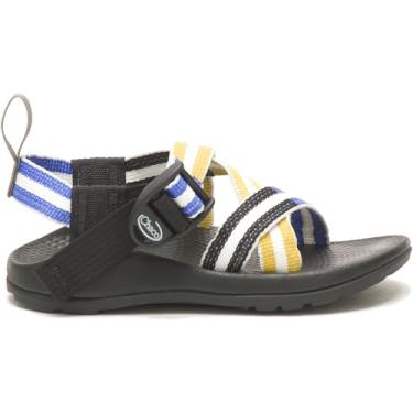 Imagem de Chaco Z1 Ecotread Sandália infantil (criança pequena/criança grande), Variável azul e amarelo, 15