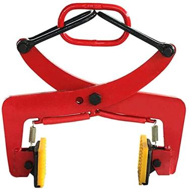 Imagem de Grampos de elevação Grampos de placa vertical de aço resistente com braçadeira de placa vertical de corrente, para levantar e transportar clipe de pedra suspensa de ardósia