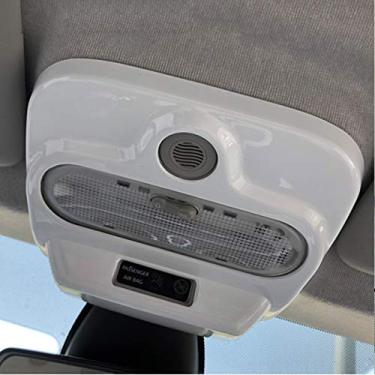 Imagem de SHIFENG Para Mercedes Benz New Smart 453 Fortwo Forfour 2015-2020 ABS Lâmpada de Leitura de Teto de Carro Decoração Moldura Guarnição (branco)
