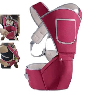 Imagem de Canguru Carregador Criança Bebe Alça Ergonomica Ajustavel Macio Acolch