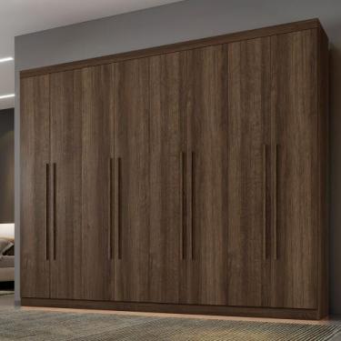 Imagem de Guarda Roupa Casal 8 Portas New Premium Benetil, Imbuia