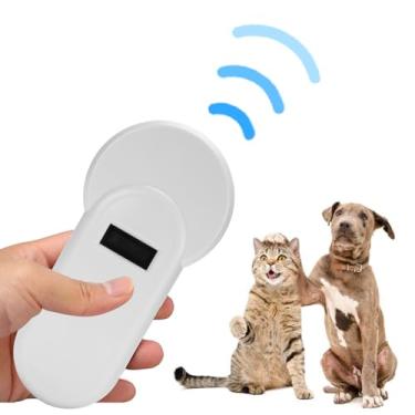 Imagem de Scanner de Microchip de Animais de Estimação USB, 134,2kHz de Leitor de Tags de Identificação de Lascas de Animais de Origem Com Exibição LED, para Animais, Animais de